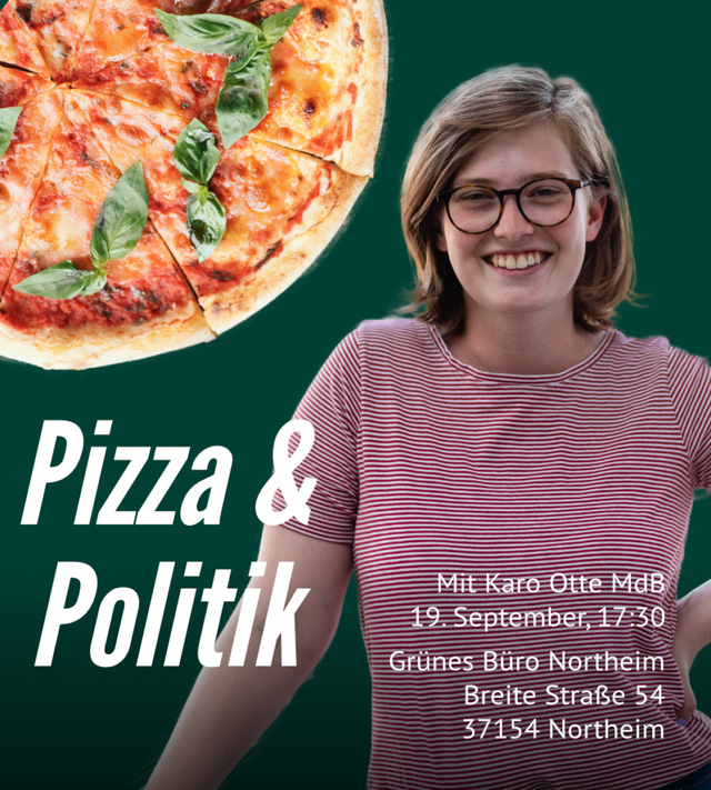 Pizza & Politik am 10.09. in Northeim