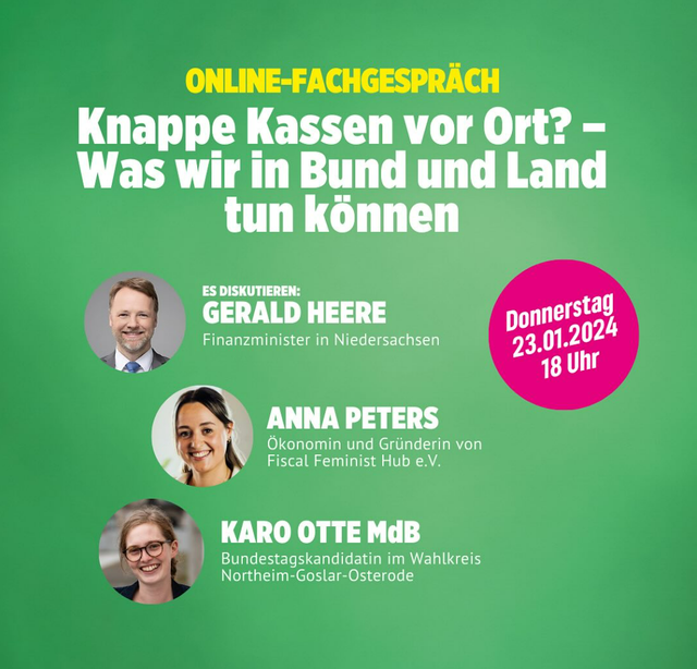 Öffentliche und Kommunale Finanzen mit Gerald Heere & Anna Peters